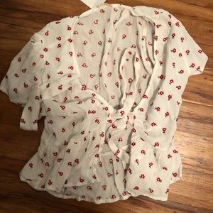 Brandy Melville front tie crop top with tags on